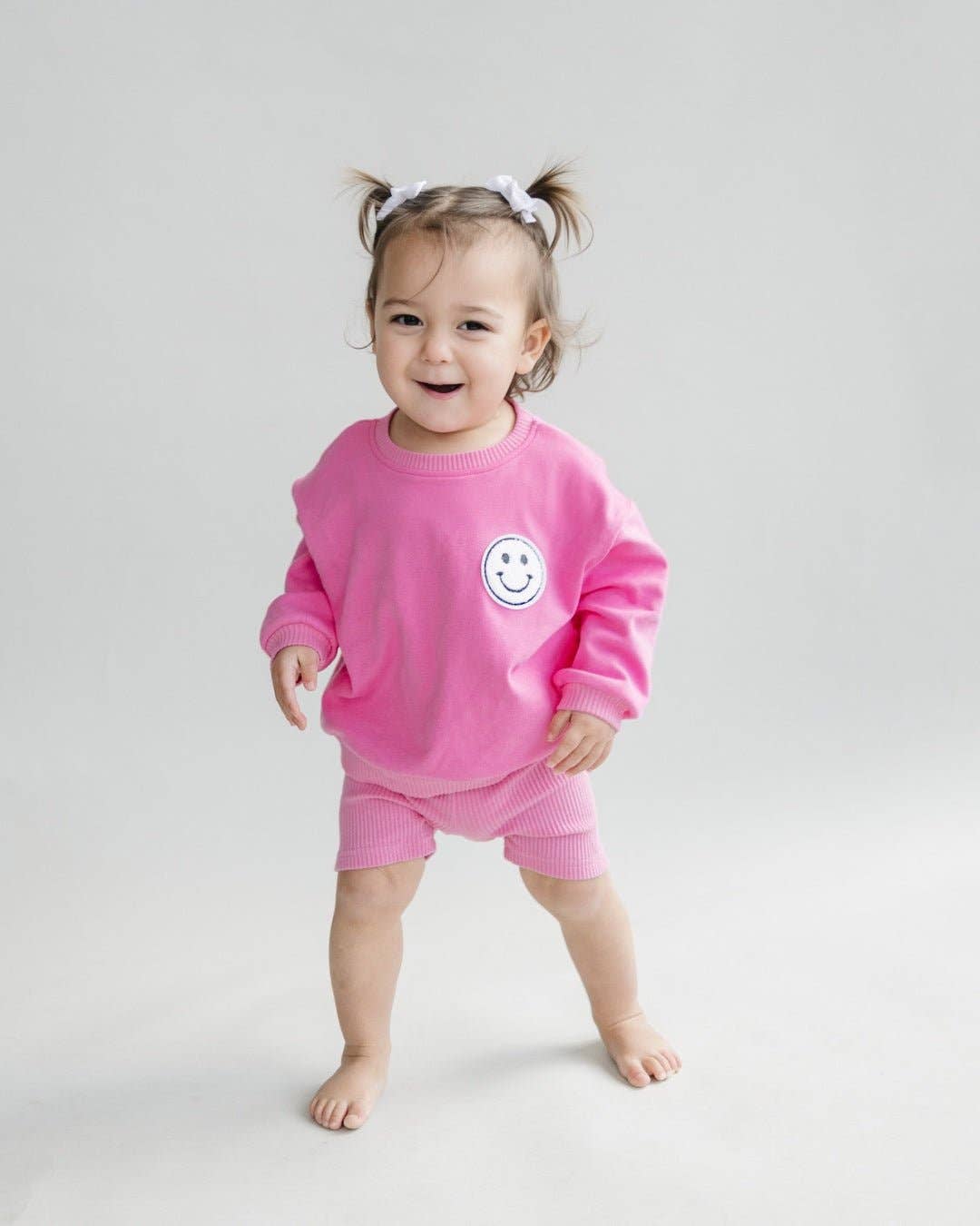 Biker Shorts Set | Pink: 2T