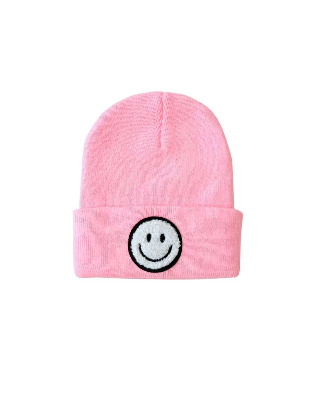 Smiley Beanie | Pink: Toddler