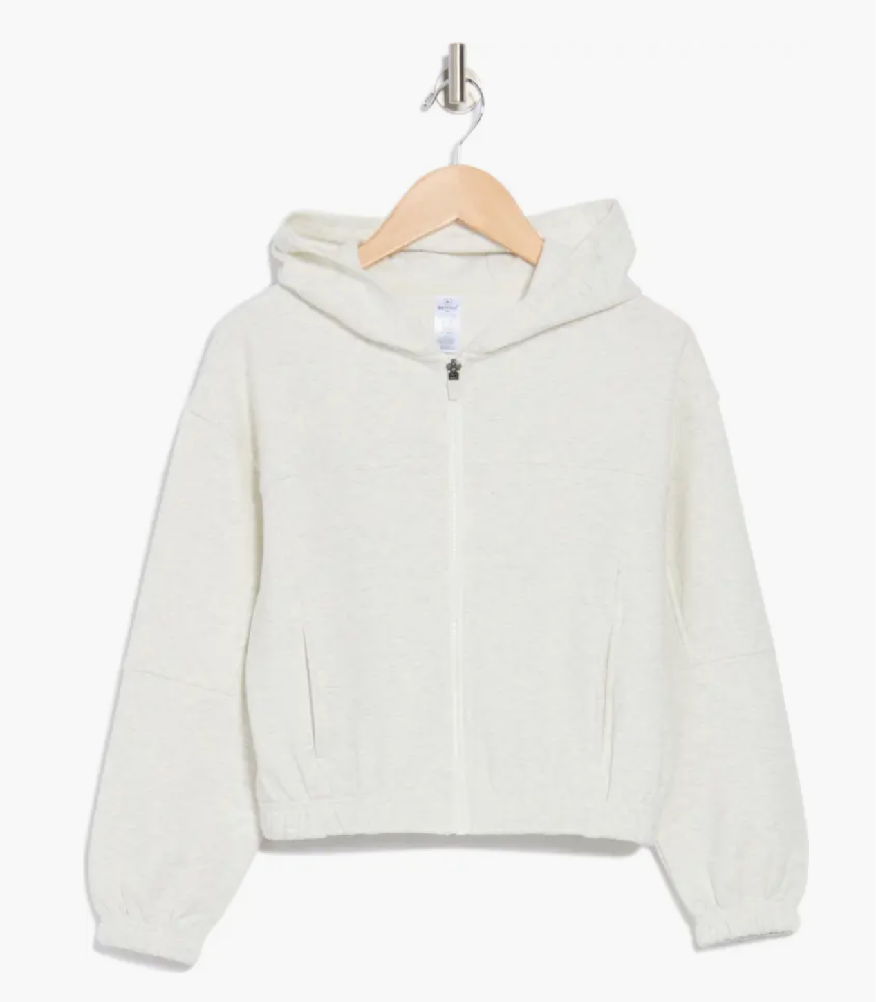 Cloud Crop Zip Hoodie