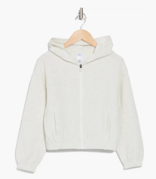 Cloud Crop Zip Hoodie