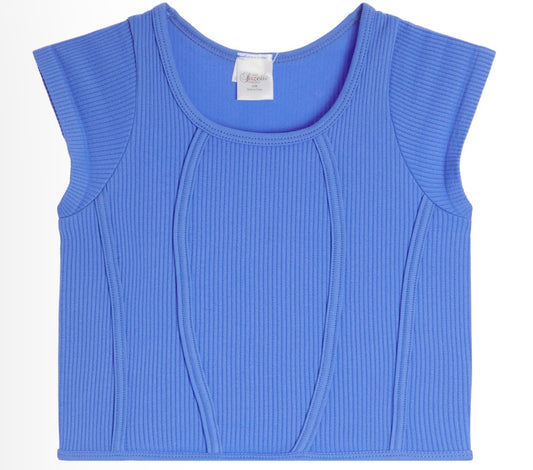 SEAMLESS SOFT RIBBED CAP SLEEVE TOP