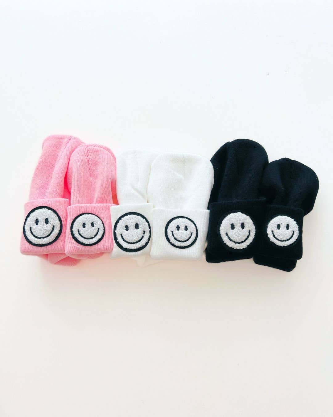 Smiley Beanie | Pink: Toddler