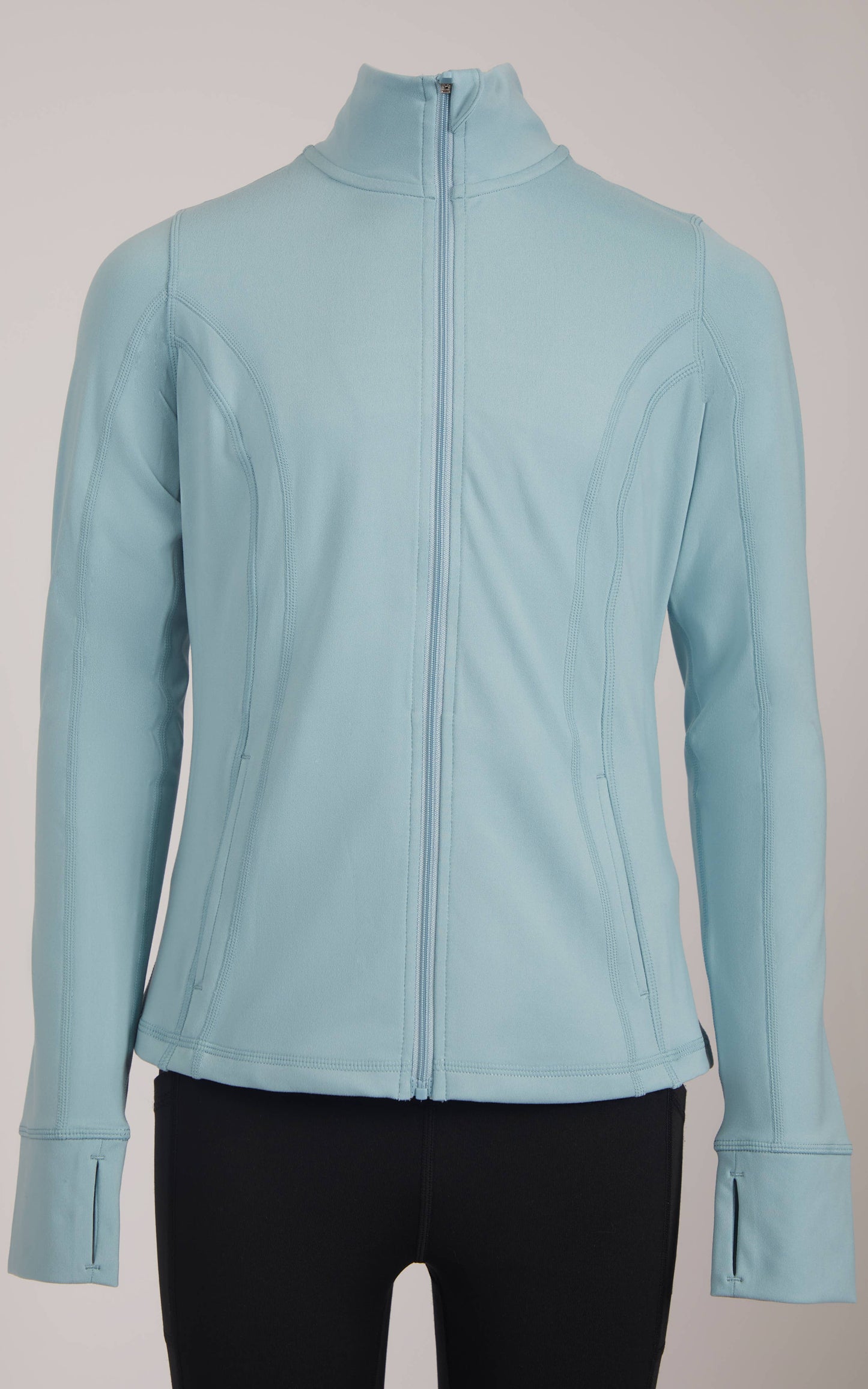 Girls Full Zip Active Jacket with Back Yoke