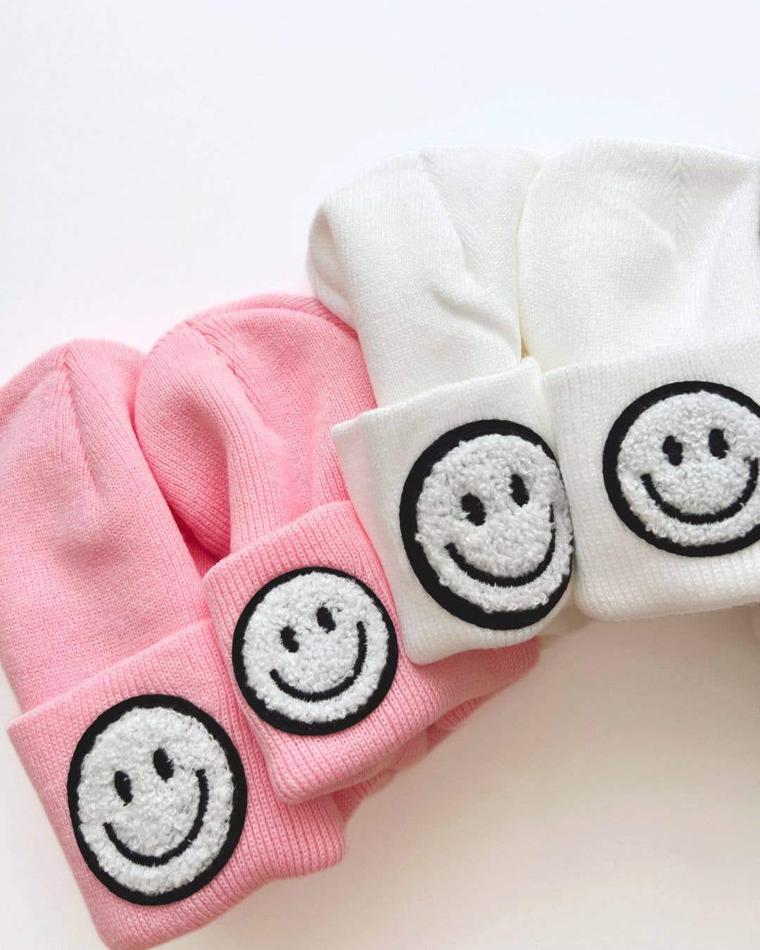 Smiley Beanie | Pink: Toddler