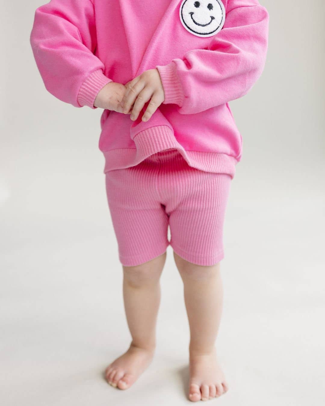 Biker Shorts Set | Pink: 2T