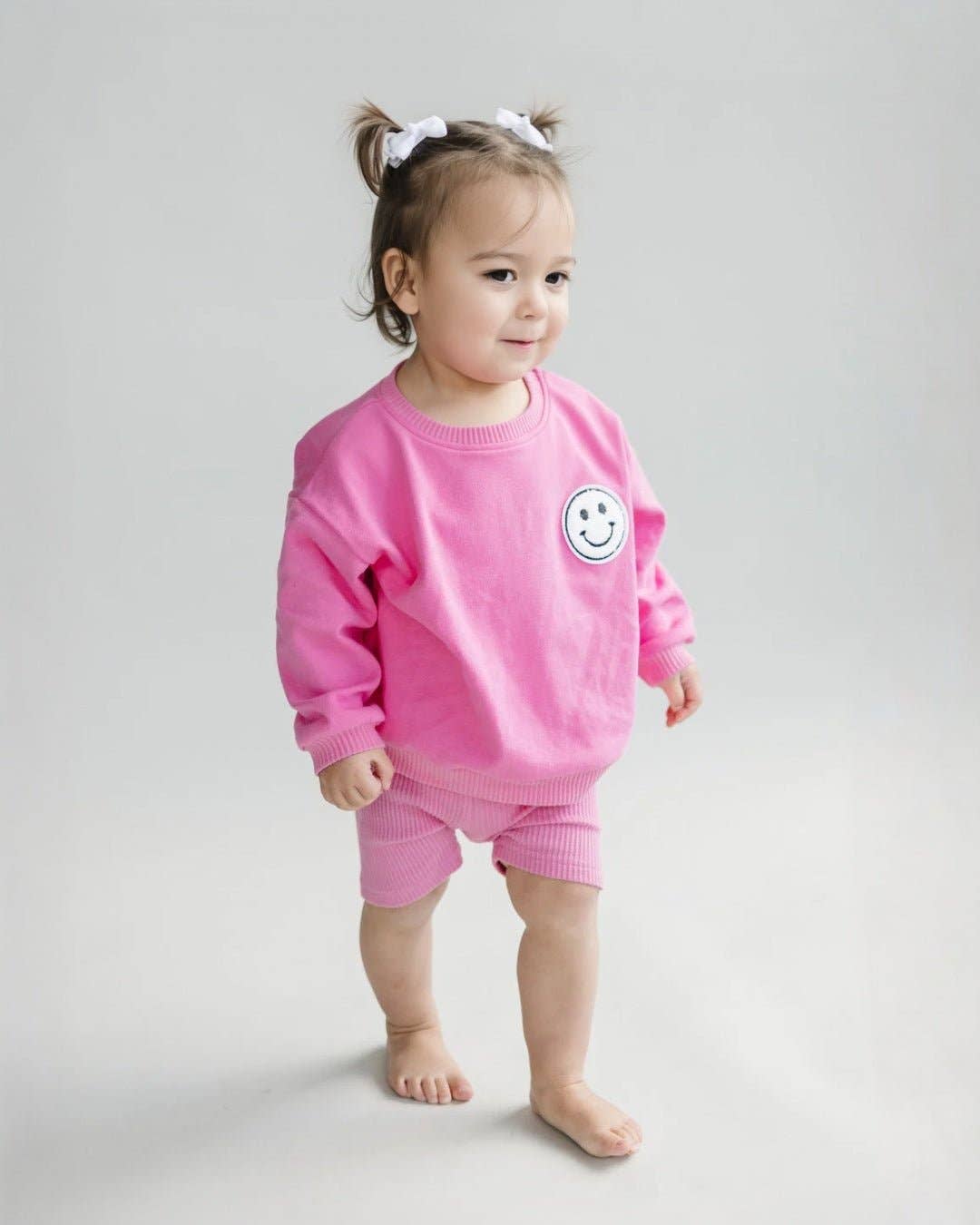 Biker Shorts Set | Pink: 2T