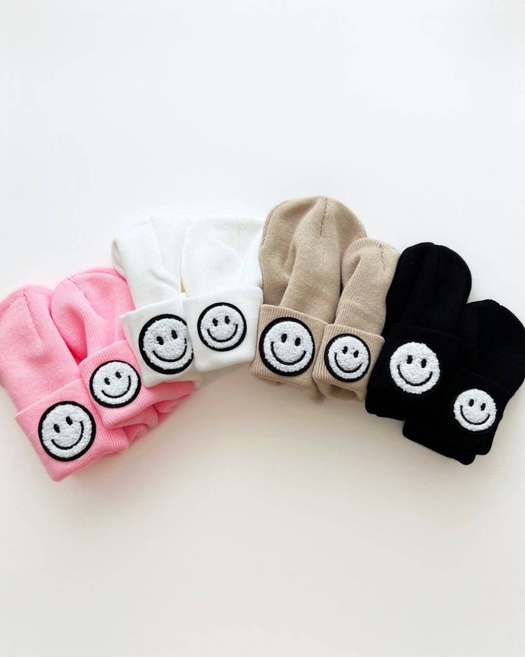 Smiley Beanie | Pink: Toddler