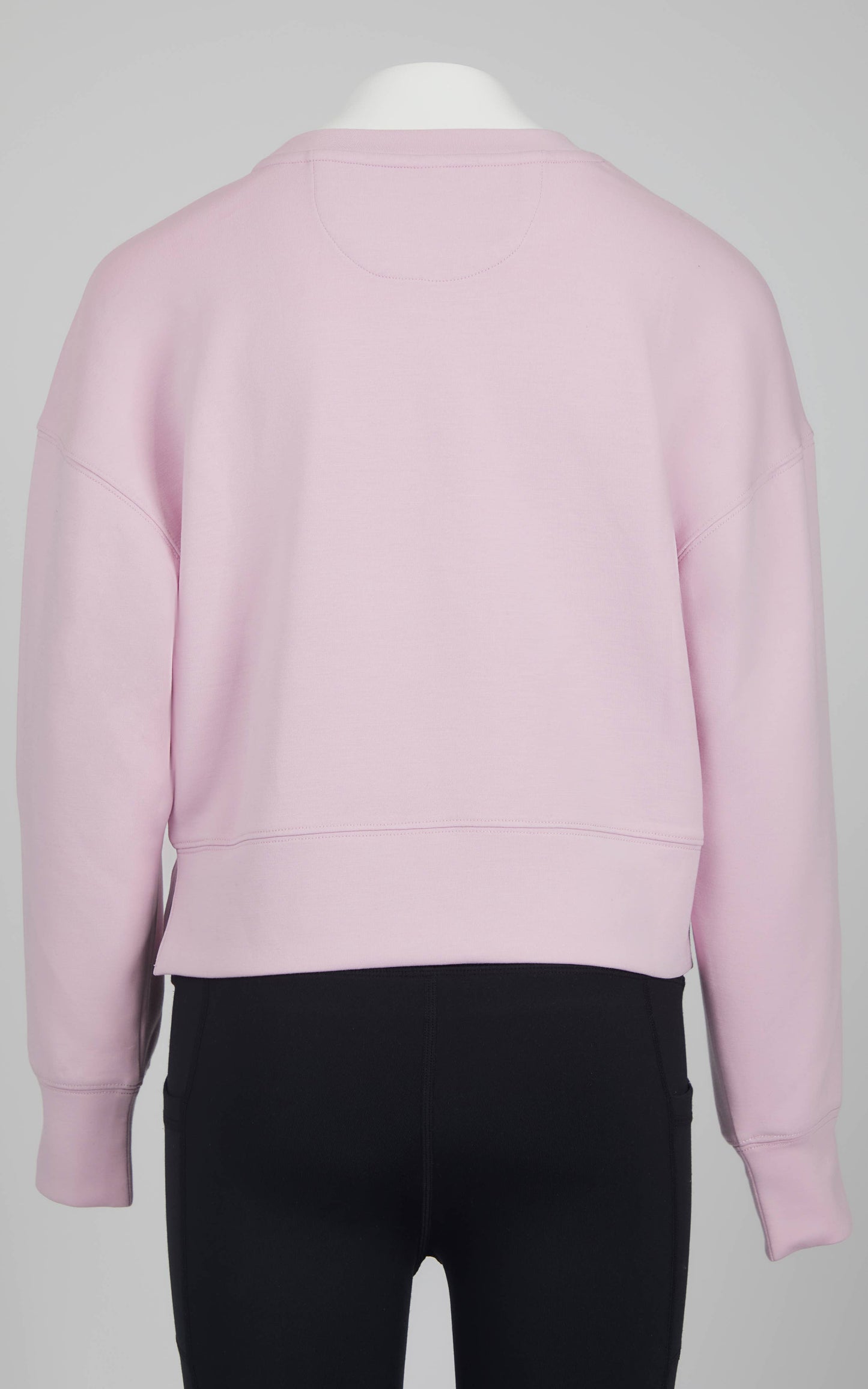 Girls Soft Scuba Zuri Crop Crew Neck Pullover